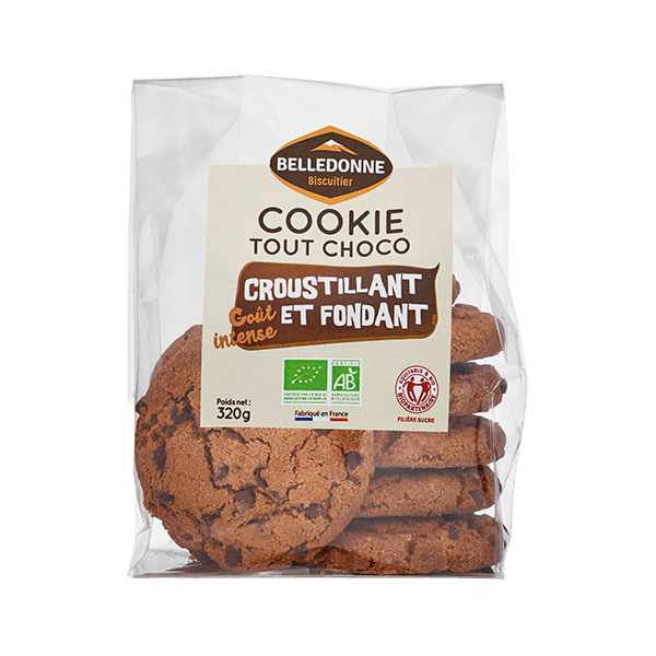Cookie tout chocolat bio - 320 g